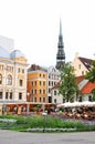 Livu Laukums square, Old Riga Royalty Free Stock Photo