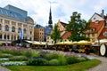 Livu Laukums square in Riga, capital town in Latvia