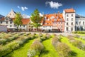 Livu square in the entertainment center of old city of Riga, Latvia