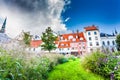 The Livu Square in Riga Old Town, Latvia Royalty Free Stock Photo