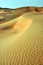 Liwa sand ripples Royalty Free Stock Photo