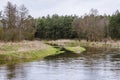 Liwiec River in Masovia region of Poland Royalty Free Stock Photo