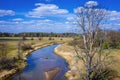 Liwiec River in Poland, Masovia region Royalty Free Stock Photo