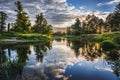 Liwiec river in Poland Royalty Free Stock Photo