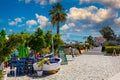 Lixouri is the second largest city of Kefalonia, Greece. View of city and port of Lixouri, Cefalonia island, Ionian, Greece Royalty Free Stock Photo