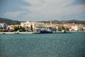 Lixouri town from the harbour wall Royalty Free Stock Photo