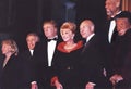 Liz Smith, Tony Bennett, Donald Trump, Ivana Trump, Patrick Stewart, Kareem Abdul Jabbar, & Maya Angelou in NYC in 2000 Royalty Free Stock Photo