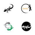 Lizard Chameleon Gecko animall logo and symbol vector illustration