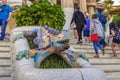 Lizard of Gaudi - the mosaic symbol of Barcelona