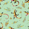 Lizard green pattern Royalty Free Stock Photo