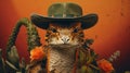 Lizard Hat: A Western-style Portrait By Julia Stowers