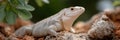 A lizard is laying on a rock Royalty Free Stock Photo