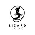 lizard logo template design vector icon illustration