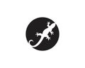 Lizard logos template symbols vectors Royalty Free Stock Photo