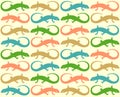 Lizard pattern vector hanndrawn