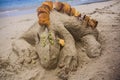 Lizard Sand Castle