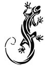 Lizard tattoo Royalty Free Stock Photo