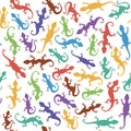 Lizards. Seamless Abstract background. Vector pattern.