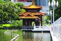 Lizhi Park and Shenzhen China skyline