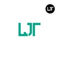 LJT Logo Letter Monogram Design Royalty Free Stock Photo
