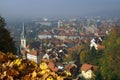 Ljubljana during autumn - view from Castle hill