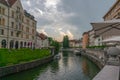 Ljubljana impressive cityscape, Slovenian capital