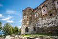 The Ljubljana Castle in a blue sky day in Ljubljana, Slovenia.