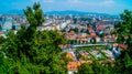 Ljubljana castle panoramic view