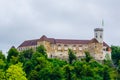 Ljubljana castle, Slovenia, Europe...IMAGE Royalty Free Stock Photo