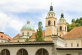 Ljubljana Cathedral St. Nicholas Church Slovenia Europe in old t