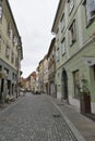 Ljubljana Gornji narrow street in Slovenia Royalty Free Stock Photo
