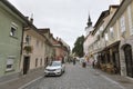 Ljubljana Gornji narrow street in Slovenia Royalty Free Stock Photo