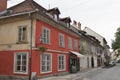 Ljubljana Gornji narrow street in Slovenia Royalty Free Stock Photo