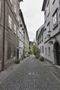 Ljubljana narrow street in Slovenia Royalty Free Stock Photo