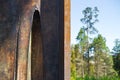 Ljubljana, Slovenia - August 16, 2018: Detail of an artwork in front of the Tivoli Castle at the forested Tivoli Park Royalty Free Stock Photo