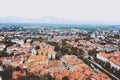 Ljubljana, Slovenia - August 15, 2017 - panoramic view to the old city from the top of The Ljubljana Castle Royalty Free Stock Photo