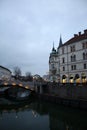 Ljubljana Slovenia city night