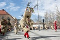 Ljubljana, Slovenia / Slovenia - FEBRUARY 02 2019: Carnival in Slovenia with some traditional Slovenian mask such as kurent, which