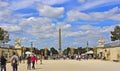 PARIS, FRANCE - August 19, 2017. Parisians and tourists in famous Tuileries garden. Tuileries Garden (Jardin des Royalty Free Stock Photo