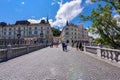 Preseren Square, the central square in Ljubljana, Slovenia