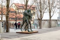 Modern art on the streets of Ljubljana, Slovenia