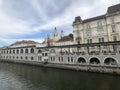 Ljubljanica river with the Ljubljana Cathedral