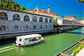 Ljubljanica river of Ljubljana tourist boat