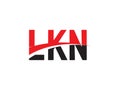 LKN Letter Initial Logo Design Royalty Free Stock Photo