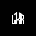 LKR letter logo design on BLACK background. LKR creative initials letter logo concept. LKR letter design.LKR letter logo design on
