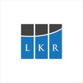LKR letter logo design on WHITE background. LKR creative initials letter logo concept. LKR letter design.LKR letter logo design on