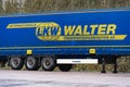 LKW Walter logo on a parked trailer in Mantsala, Finland