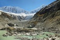 Llaca lagoon, Ocshapalpa peak, and Ranrapalca peak, Peru