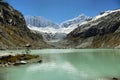 Llaca lagoon, Ocshapalpa peak, and Ranrapalca peak, Peru