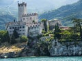 Approaching the lovely town of Malcesine on Lake Garda where is famous castle guards the entrance to its harbour.Malcesine is so s